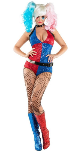 Disfraz De Harley Quinn Para Mujer Talla: M Halloween