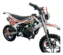 Comprar Moto A Gasolina Para Niños 2 Tiempos 60cc 2 Exostos Blanca