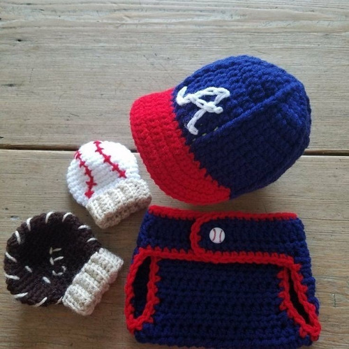 Set Beisbol Tejido Crochet 