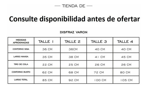 Imagen 2 de 5 de Disfraz Superman Con Musculos Talle 1-2-3-4