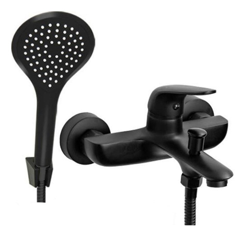 Griferia Ducha Exterior Baño Mozart Manhattan 7924 Negro