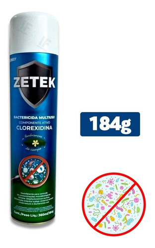 Bactericida Aerosol/spray 360ml De Clorexidina E Álcool