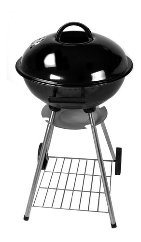 Imagen 3 de 3 de Parrilla móvil Olina Parrilla a carbón redonda para asados 74cm de alto 15.5cm de profundidad y 44.5cm de diámetro negra