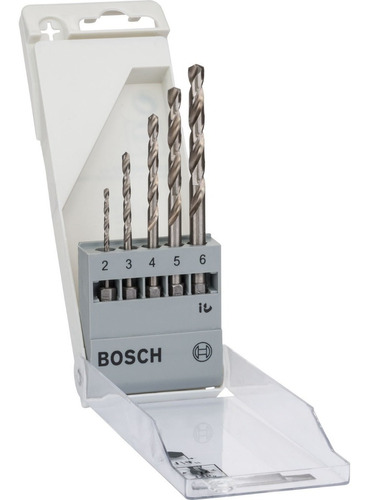 Set De Mechas Metal Hss 2-3-4-5-6 Mm Bosch Enc Hexagonal 1/4