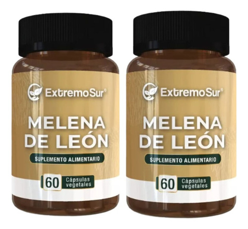 2 Melena De León Extracto 120 Cáps 500mg Puro Memoria