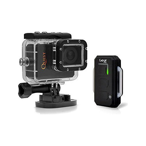 Gear Pro Quest Camara De Accion Wi-fi, Full Hd De Alta Resol