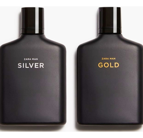 2 Perfumes Importados Zara Gold 100ml + Zara Silver 100ml