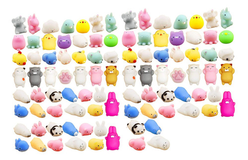 100 Piezas De Juguetes Blandos Antiestrés En Miniatura