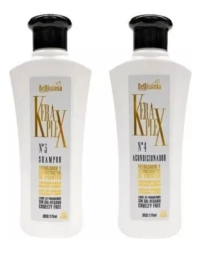 Shampoo + Acondicionador Keraplex Bellissima X 270 Ml Combo