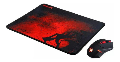 Imagen 5 de 9 de Kit Pc Gamer Mouse Inalambrico Mousepad Redragon M601wl-ba