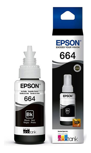 Tinta Epson T664 Para L110 L200 L210 L300 L350 L355