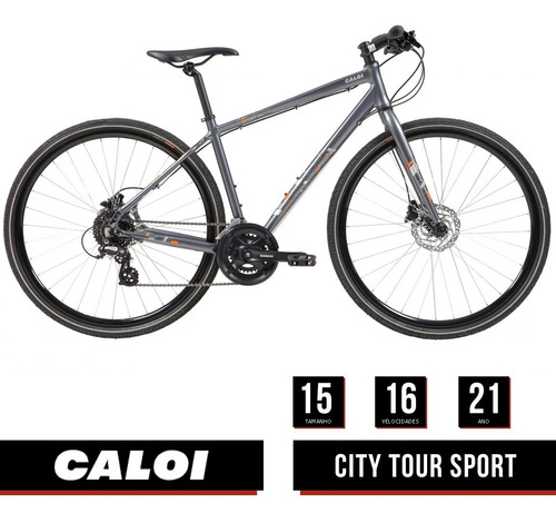 Bicicleta Caloi City Tour Sport R700 Tp 16v 2021 Cinza