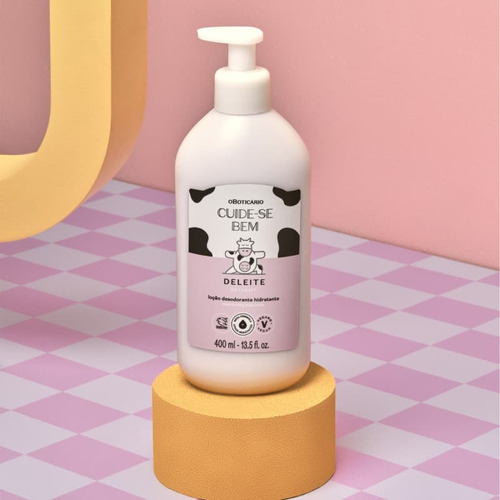 Combo Presente Feminino O Boticário Egeo Cherry Blast Des Col 90ml + Hidratante Cuide-se Bem Deleite 400ml - Original