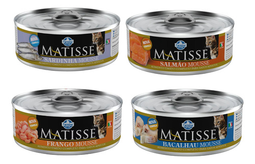 Matisse Gato Mousse Salmon Lata 85g Pack 12 Unidades