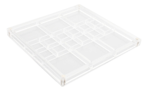 Expositor Acrílico Con Forma De Conchas Marinas, Compacto Y