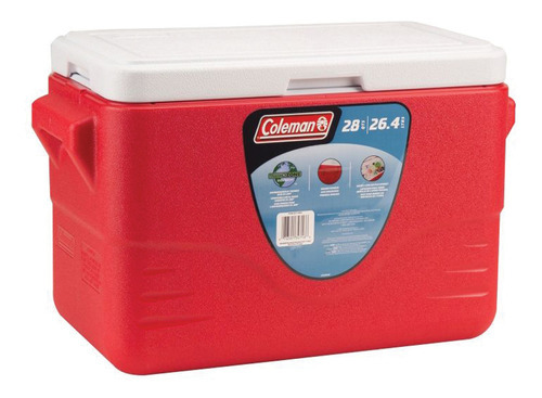 Caixa Termica Cooler 26,5 Litros Vermelho Coleman