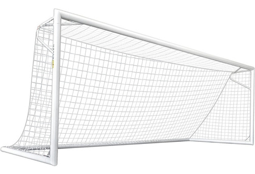 2 Redes Arco Futbol 11 Profesional 7,5 X 2,5m Parante 30cm - Material Virgen Resistente Sol Y Lluvia