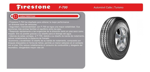 Imagen 2 de 8 de Neumático Firestone 175/70 R14 84t F-700 Ar