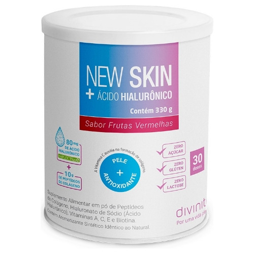 New Skin +ácido Hialurônico Frutas Vermelhas 330 Gr