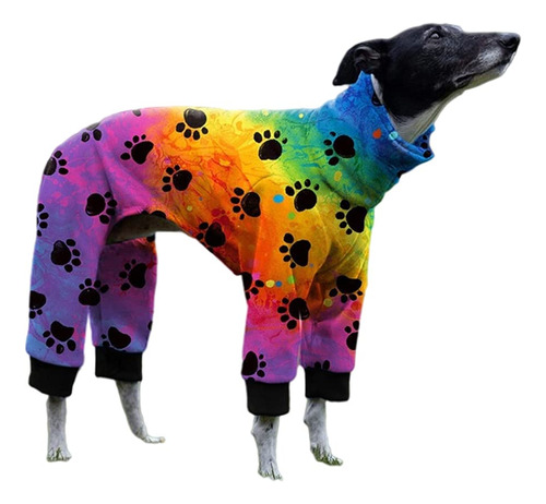 Cnkwei Pijama De Perro Mediano Y Grande Con Estampado De Pat