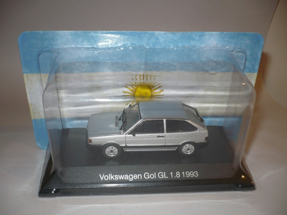 VW Gol volkswagen sudamérica azul-blanco 1:43 atlas maqueta de coche