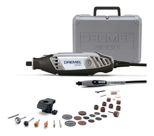 Minitorno Dremel 3000 130w 30 Accesorios 2 Acoples Maletín