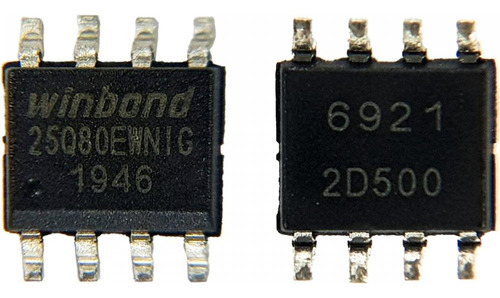 Ci De Bios W25q80ewnig 25q80ewnig 8mb 1.8v Spi Soic8 Smd