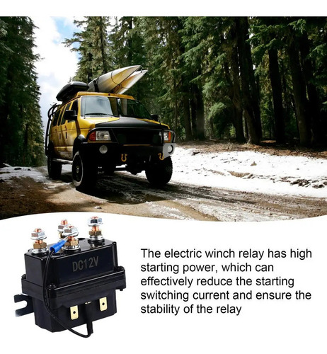 Contactor Aut Winch Relay 12v 250a Para 3000-5000lbs