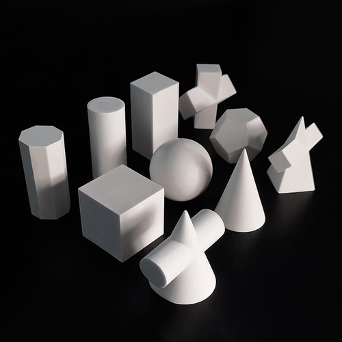 10 Contagem Mini Resina 3d Geometria Esboço Estatuetas De