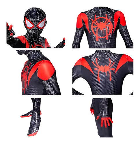 Disfraz Hombre Araña Spiderman Miles Morales Niño Importado