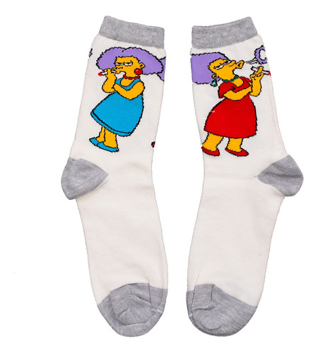 Los Simpsons Patty Selma Bouvier Medias Algodon