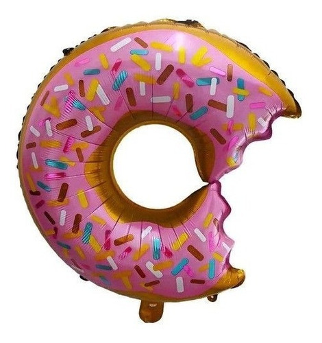 1 Unidade Balão Donut Candy Doce Rosquinha 70 Cm Metalizado 