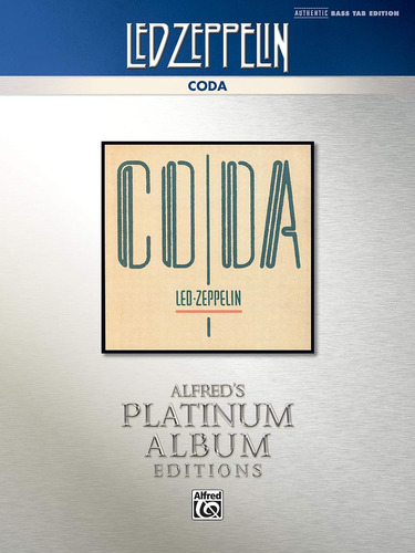 - Coda Platinum Bass Guitarauthentic Bass Tab (alfred's Plat