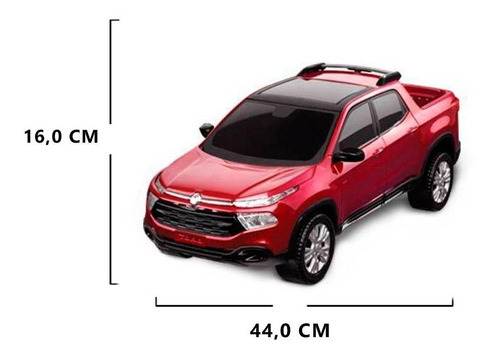 Carro Miniatura Fiat Toro Vinho - Roma Jensen Cor Vermelho