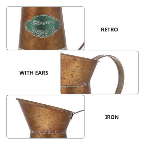 Maceta Vintage Retro De Hierro Forjado Para Interiores