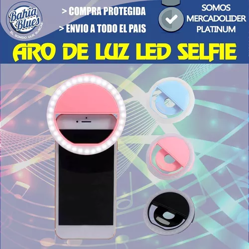 Aro Luz Led Selfie Celular Tablet Linterna Colores Anillo
