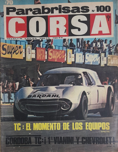 Corsa 100 Tc En Cordoba Primero Vianini Y Chevrolet Año 1968