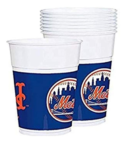 Sports Y Tailgating Mlb Party New York Mets Vasos De Plástic