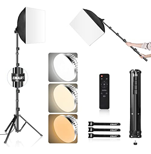 Kit De Iluminación Smart Softbox, Caja Suave De 16 X 16 Y Eq