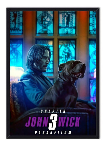 Cuadro Enmarcado - Póster Película John Wick 3