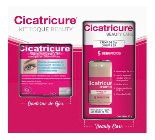 Pack Cicatricure Beauty Care 50g + Contorno Ojos 8,5g