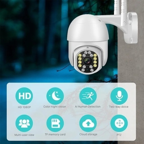 Imagen 5 de 9 de Pack X2 Camara Ip Wifi Exterior 1080p Hd Inalambrica