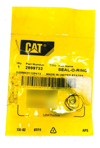 Genuine Caterpillar Cat 289-9732 O-ring Seal 2899732 Oem Eeh