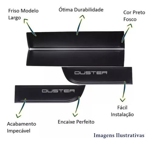 Friso Lateral Modelo Original Renault Duster 2020 2021 2022