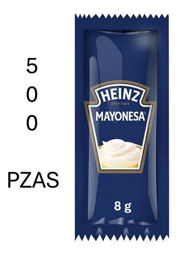 Mayonesa Real Heinz Sobres De 8 G Caja Con 500 Pzas