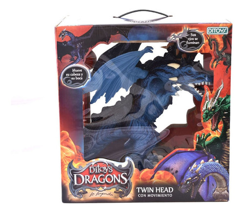 Dragones Dragons Twin Head Original Ditoys