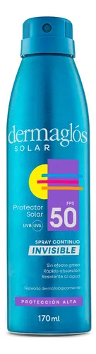 Protector Solar Dermaglos Fps50 Spray Invisible 170ml