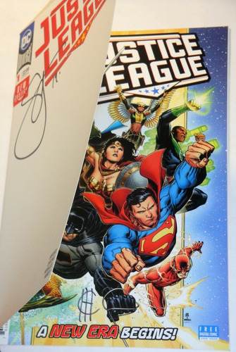 Justice League #1- Portada Special Doble- 2 Firmas- C O A (Usado)