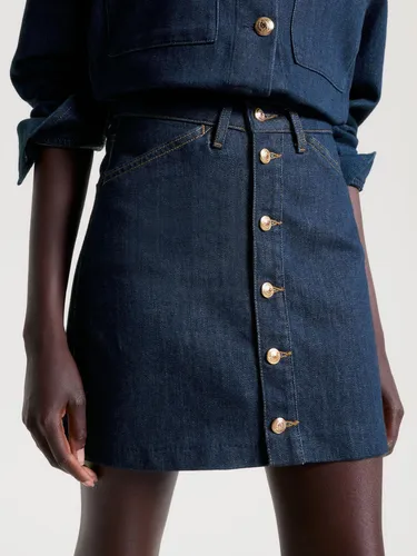 Mini Falda Con Botones Tommy Hilfiger
