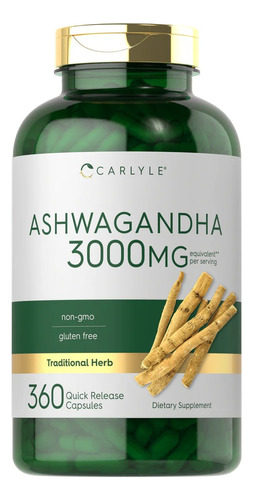 Ashwagandha 3000 Mg X 360 Capsulas | Carlyle Usa